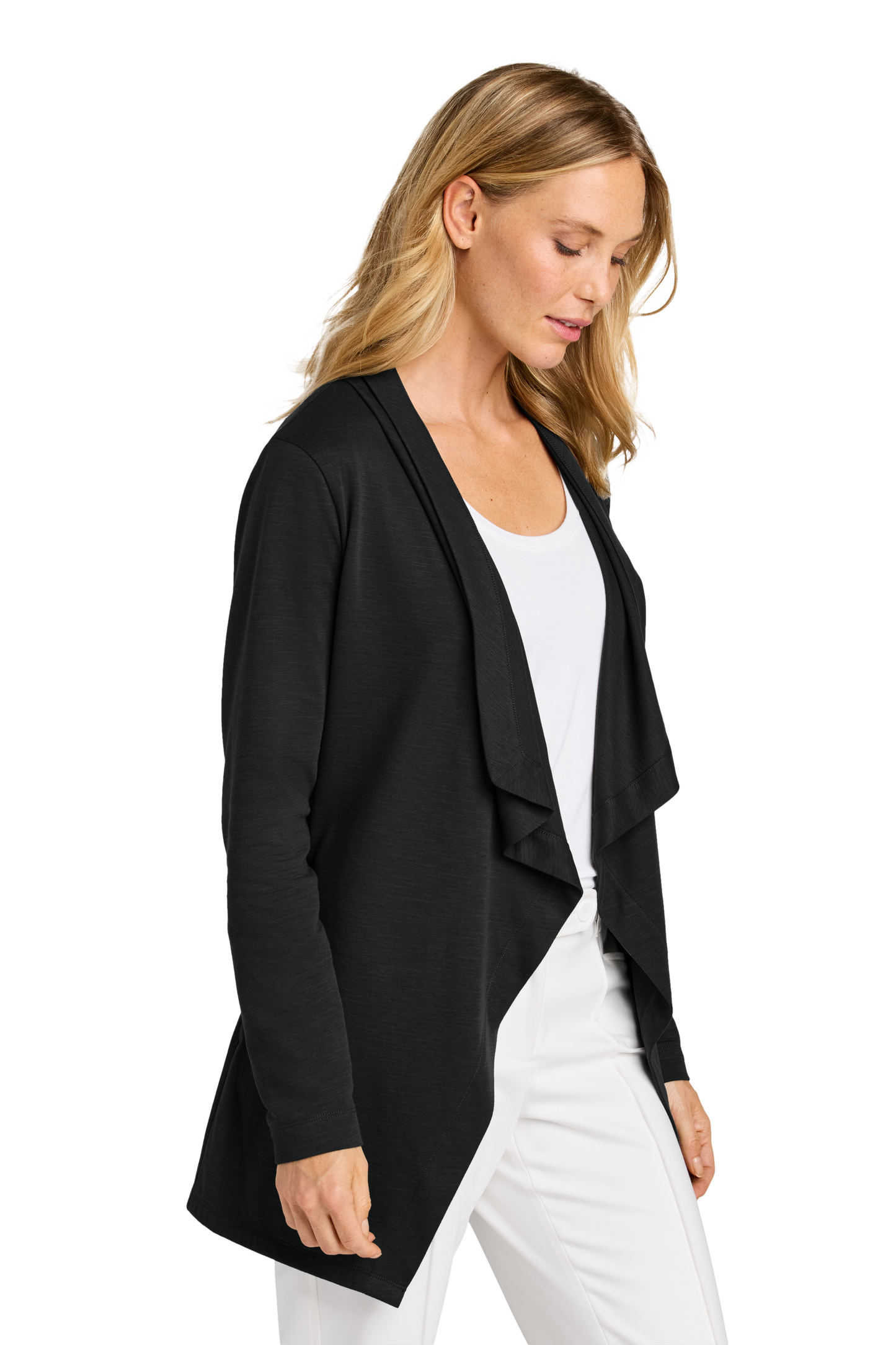 Port Authority® Women’s Breakwater Open Cardigan - Deep Black