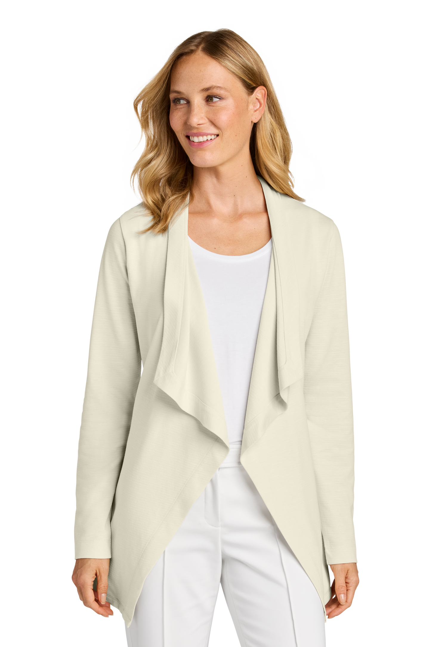 Port Authority® Women’s Breakwater Open Cardigan - Parchment