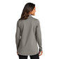 Port Authority® Ladies C-FREE® Double Knit 1/4-Zip -Smoke Grey