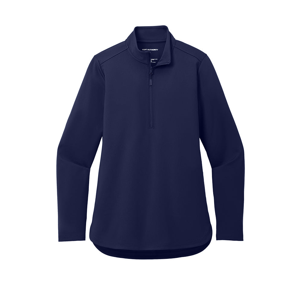 Port Authority® Ladies C-FREE® Double Knit 1/4-Zip - True Navy