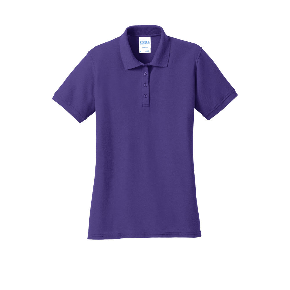 Port & Company® Ladies Core Blend Pique Polo - Purple