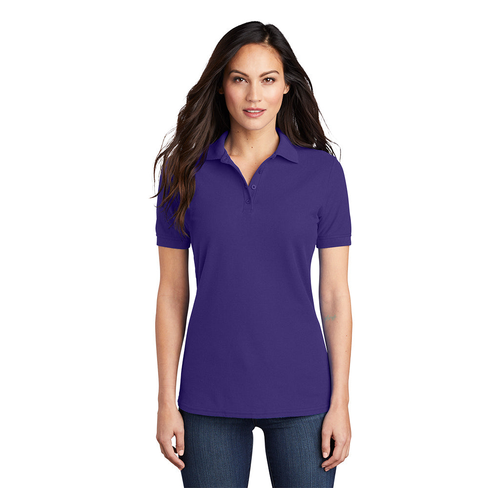 Port & Company® Ladies Core Blend Pique Polo - Purple