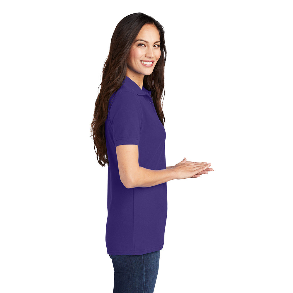 Port & Company® Ladies Core Blend Pique Polo - Purple