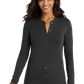 Port Authority® Women's Concept Stretch Button-Front Cardigan - Black