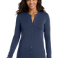Port Authority® Women's Concept Stretch Button-Front Cardigan - Dress Blue Navy