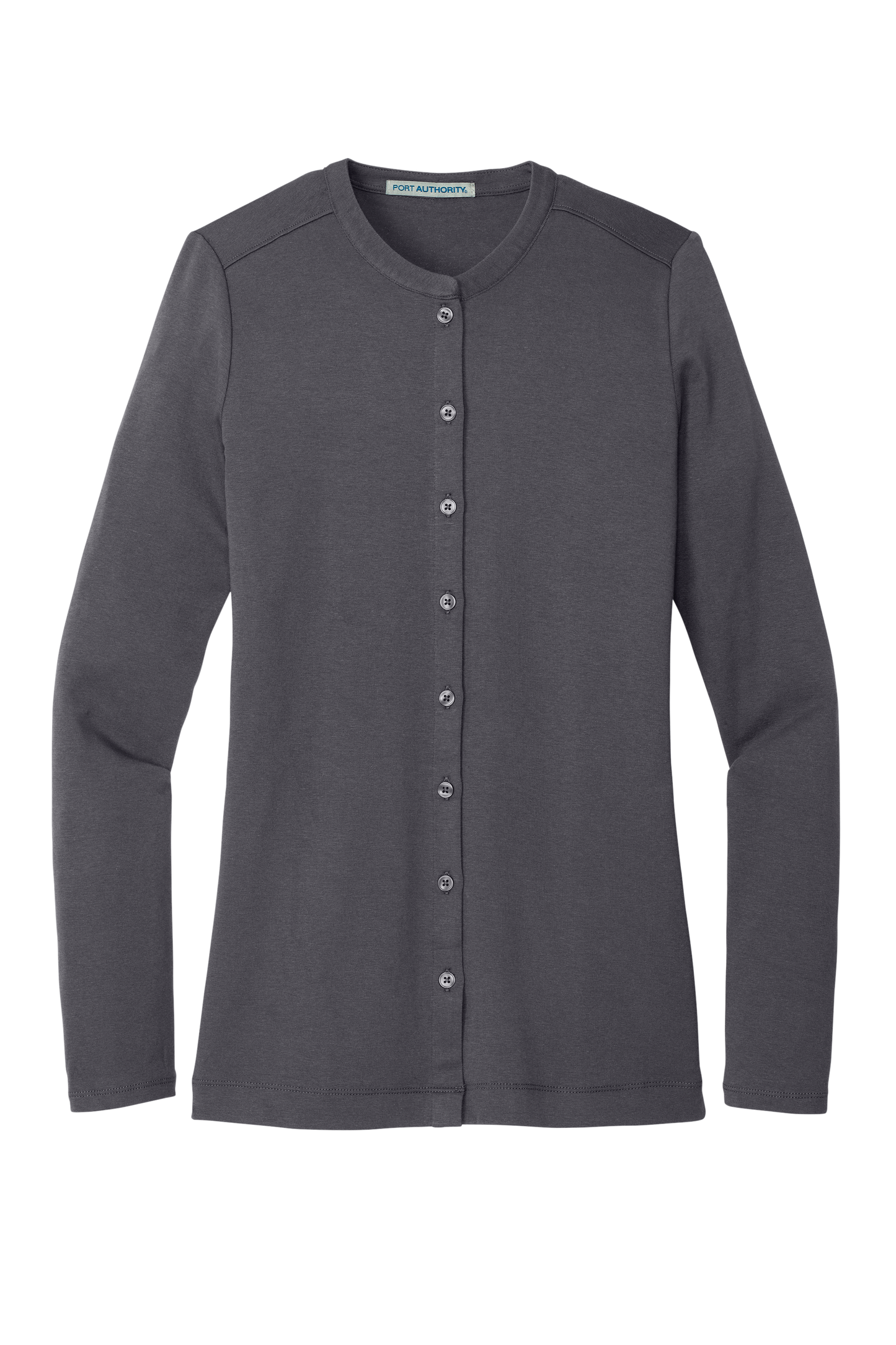 Port Authority® Women's Concept Stretch Button-Front Cardigan - Grey Smoke