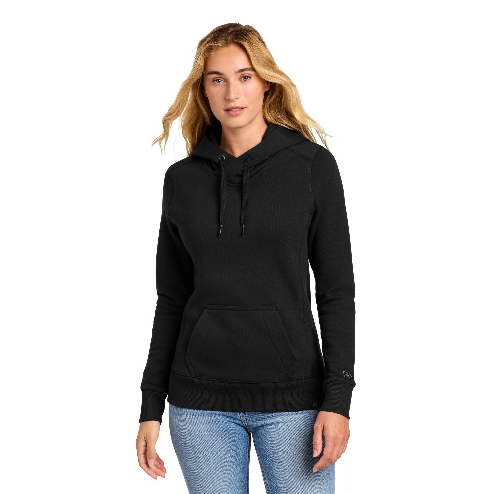 New Era® Women's French Terry Pullover Hoodie - Black