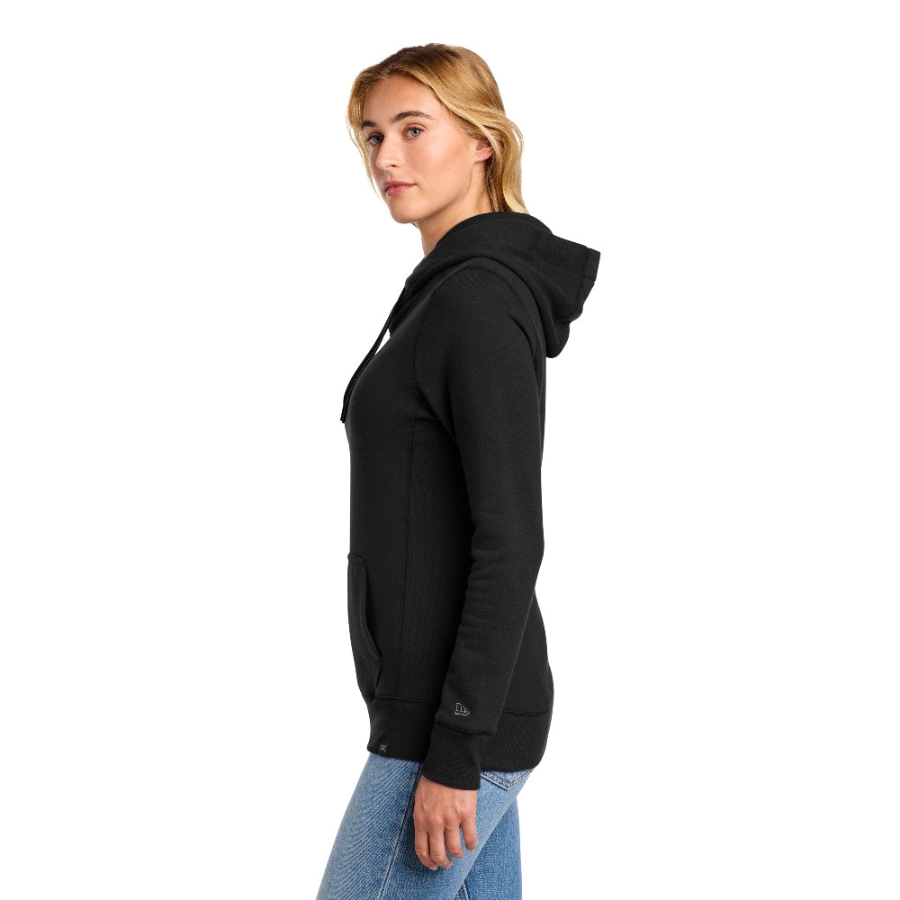 New Era® Women's French Terry Pullover Hoodie - Black