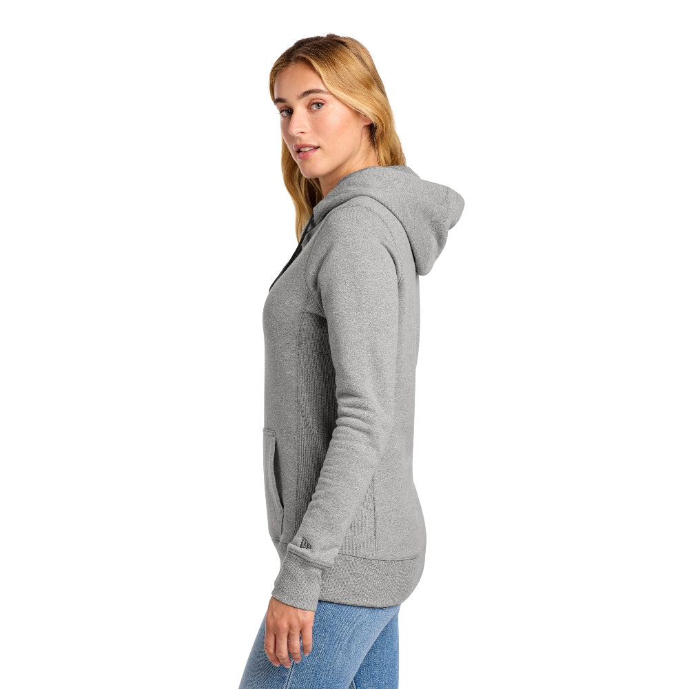 New Era® Women's French Terry Pullover Hoodie - Light Graphite Twist