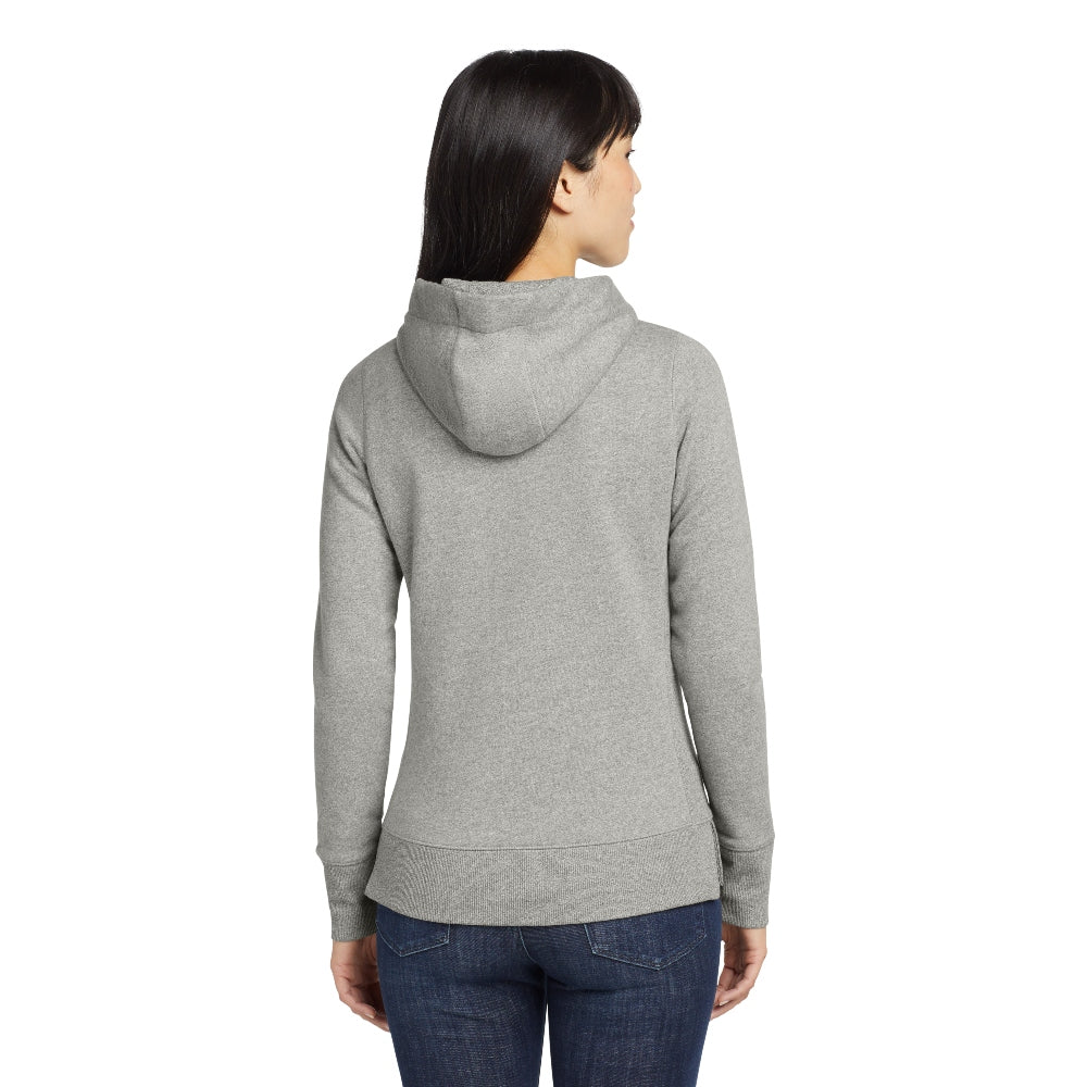 New Era® Women's French Terry Full-Zip Hoodie - Light Graphite Twist