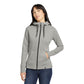 New Era® Women's French Terry Full-Zip Hoodie - Light Graphite Twist