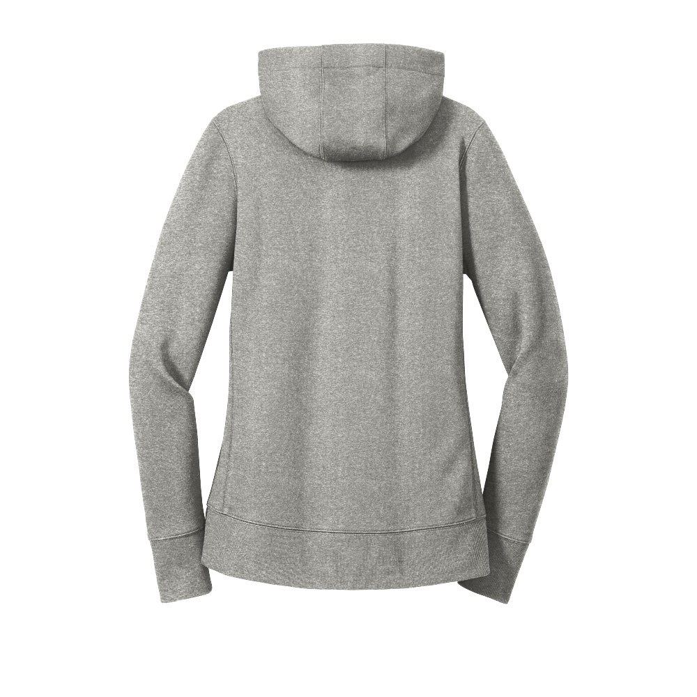 New Era® Women's French Terry Full-Zip Hoodie - Light Graphite Twist