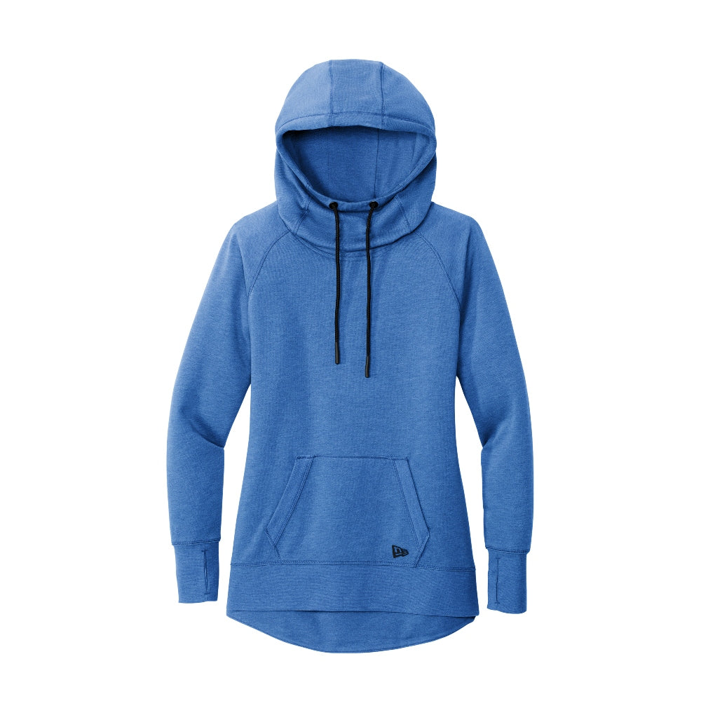New Era® Women's Tri-Blend Fleece Pullover Hoodie - Royal Heather