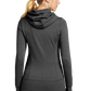 New Era® Women's Tri-Blend Fleece Full-Zip Hoodie - Black Heather