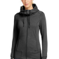 New Era® Women's Tri-Blend Fleece Full-Zip Hoodie - Black Heather