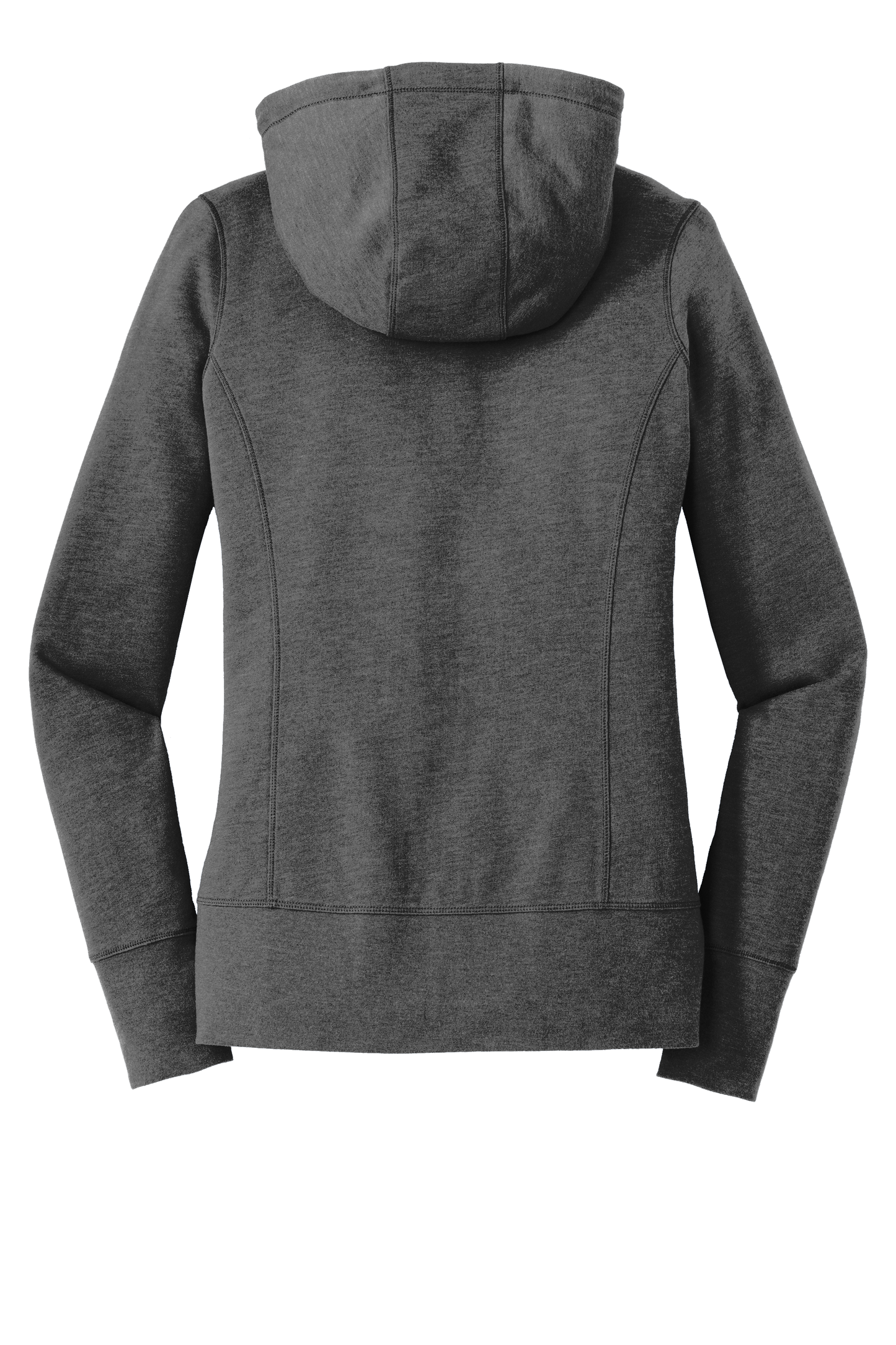 New Era® Women's Tri-Blend Fleece Full-Zip Hoodie - Black Heather