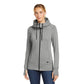 New Era® Women's Tri-Blend Fleece Full-Zip Hoodie - Shadow Grey Heather
