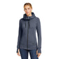 New Era® Women's Tri-Blend Fleece Full-Zip Hoodie - True Navy Heather