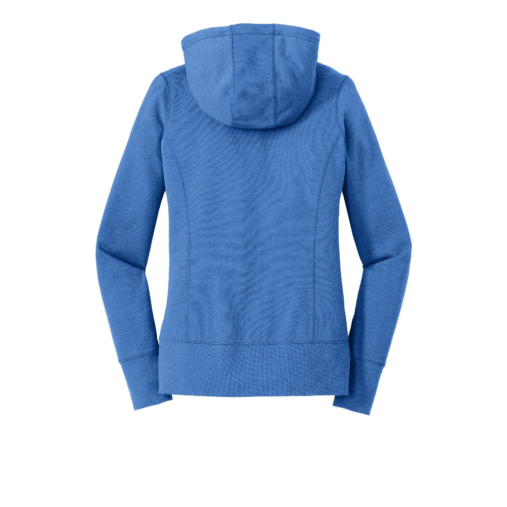 New Era® Women's Tri-Blend Fleece Full-Zip Hoodie - Royal Heather