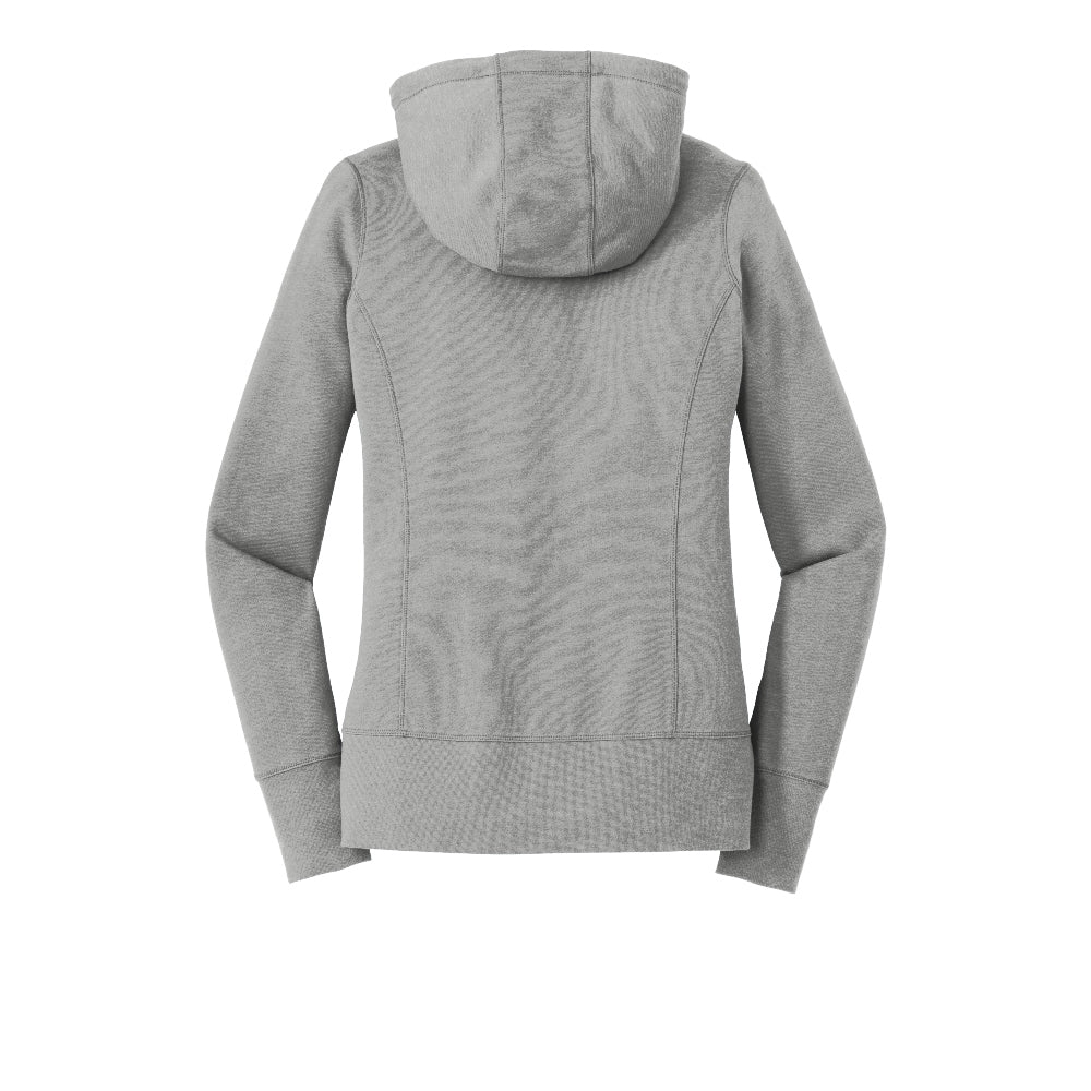 New Era® Women's Tri-Blend Fleece Full-Zip Hoodie - Shadow Grey Heather