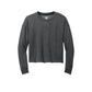 New Era® Women's Tri-Blend Fleece Crop Crew - Black Heather