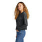 New Era® Women's Tri-Blend Fleece Crop Crew - Black Heather