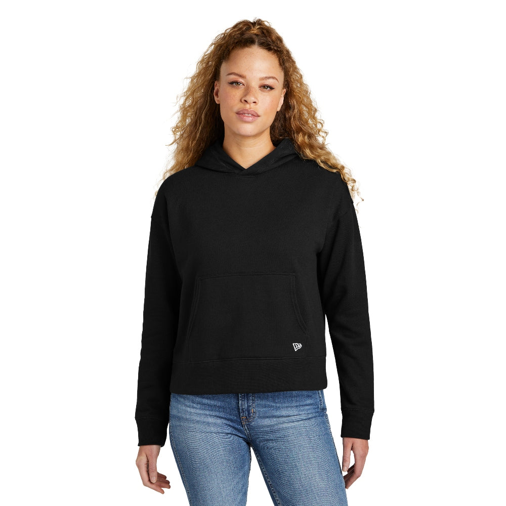 New Era® Women's Comeback Fleece Pullover Hoodie - Black