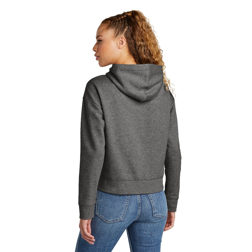 New Era® Women's Comeback Fleece Pullover Hoodie - Dark Heather Grey