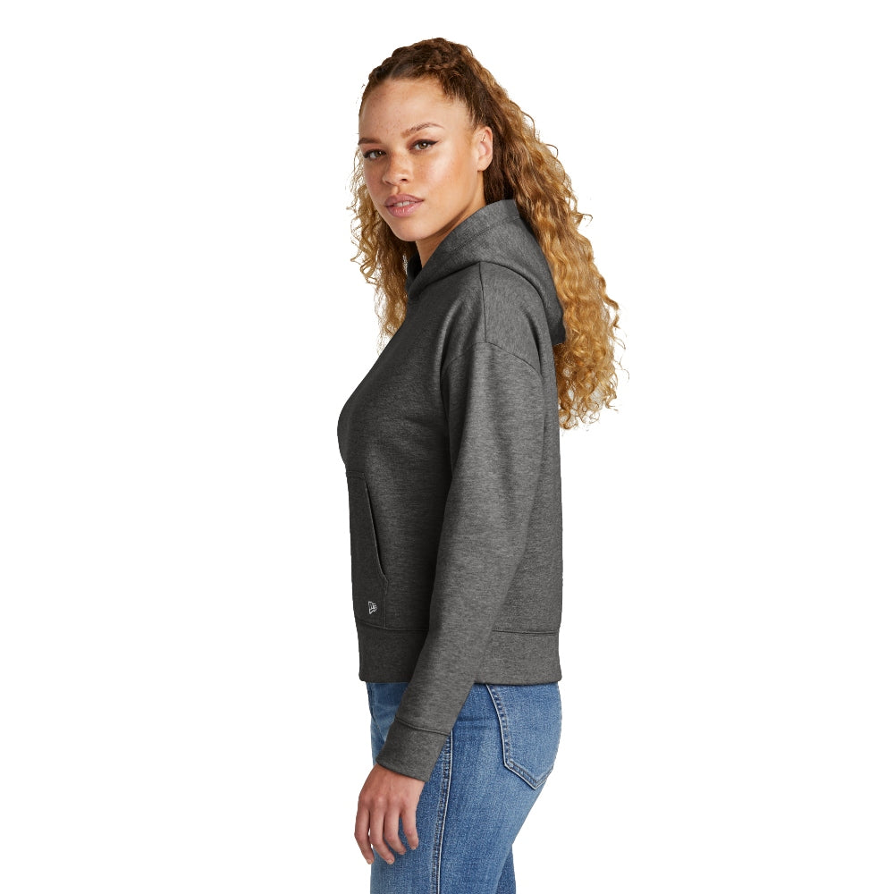 New Era® Women's Comeback Fleece Pullover Hoodie - Dark Heather Grey