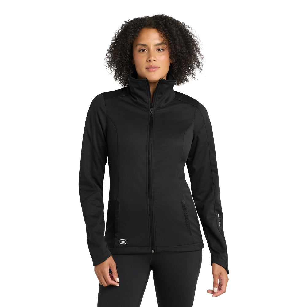 OGIO® Women's Crux Soft Shell - Blacktop