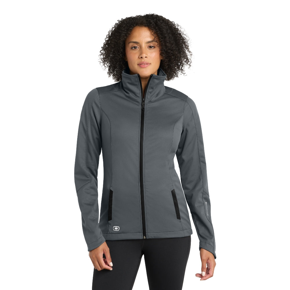 OGIO® Women's Crux Soft Shell - Gear Grey