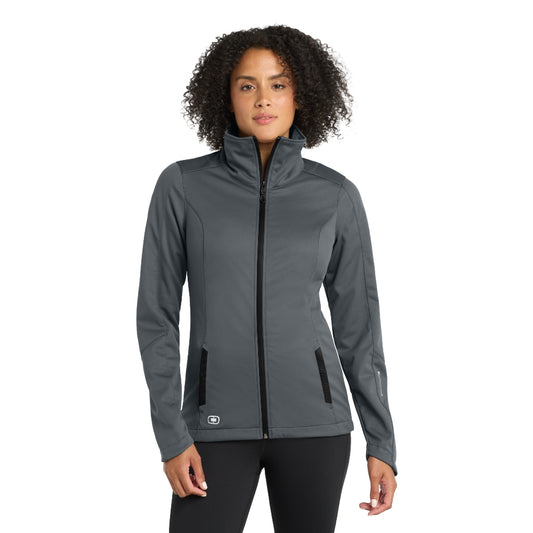 OGIO® Women's Crux Soft Shell - Gear Grey