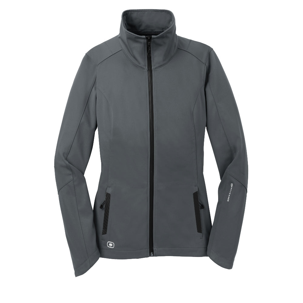 OGIO® Women's Crux Soft Shell - Gear Grey