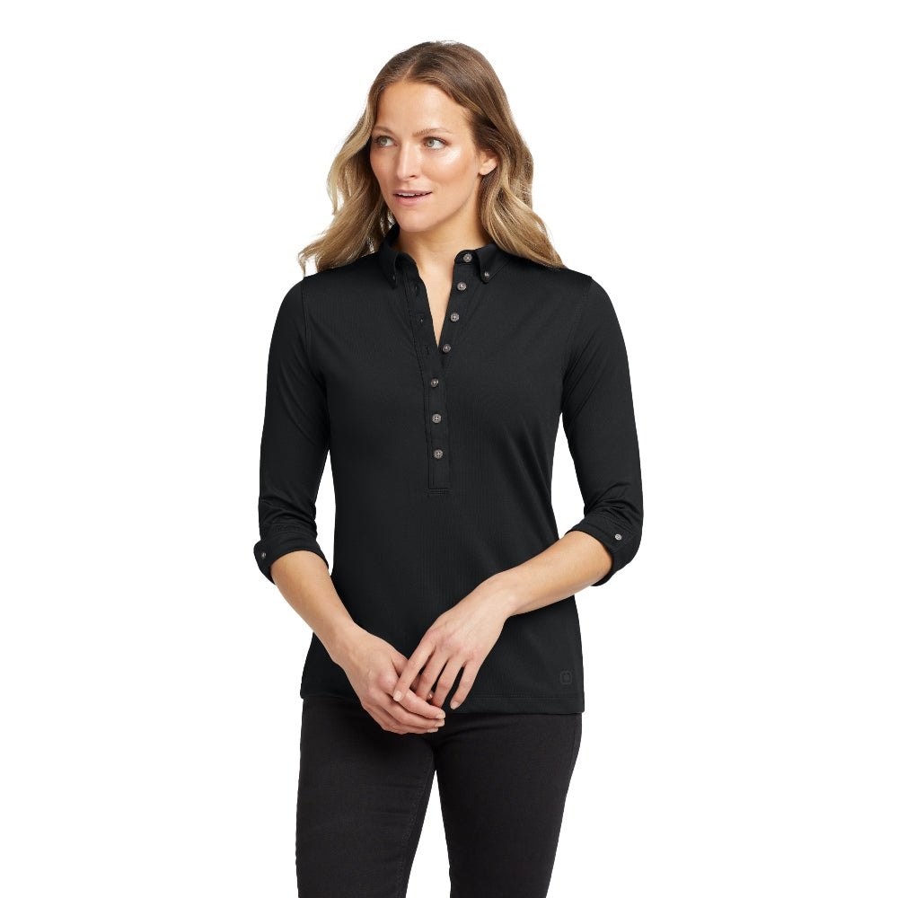 OGIO® Women’s Gauge Polo - Blacktop