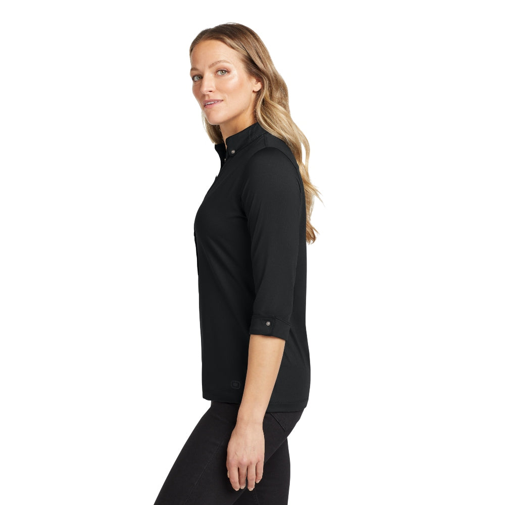 OGIO® Women’s Gauge Polo - Blacktop