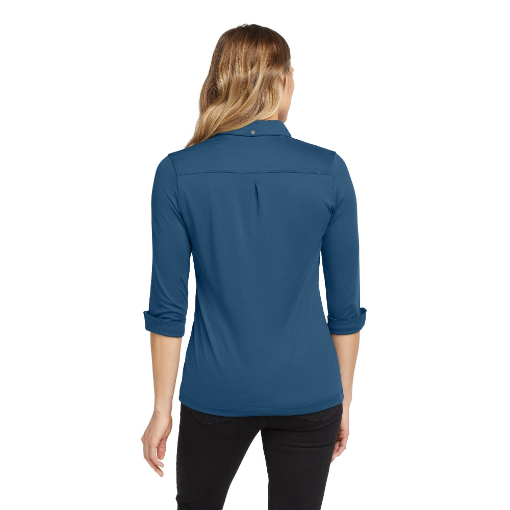 OGIO® Women’s Gauge Polo - Blue Indigo