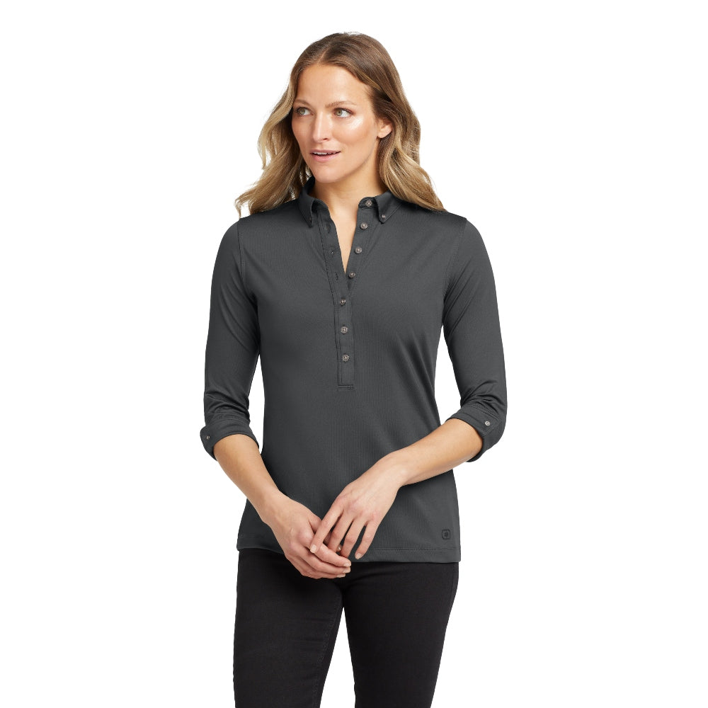 OGIO® Women’s Gauge Polo - Diesel Grey