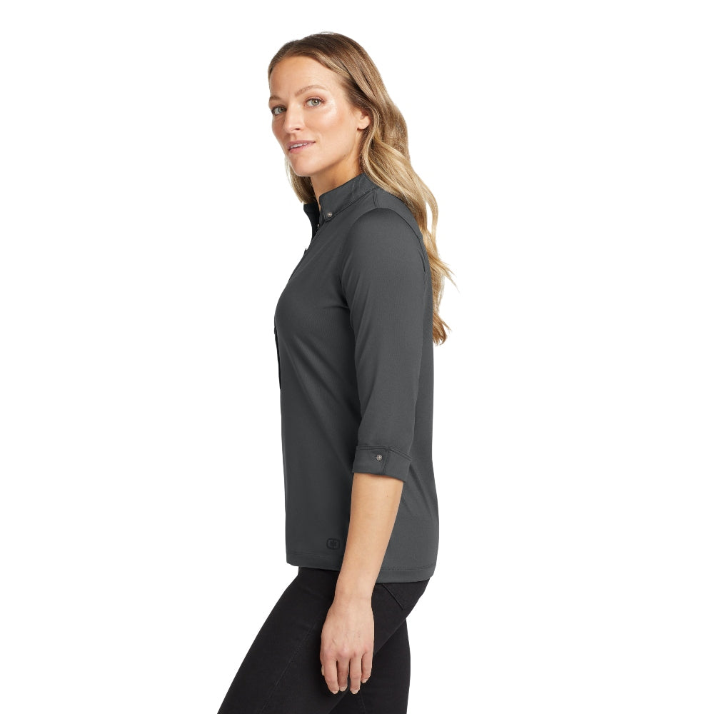 OGIO® Women’s Gauge Polo - Diesel Grey