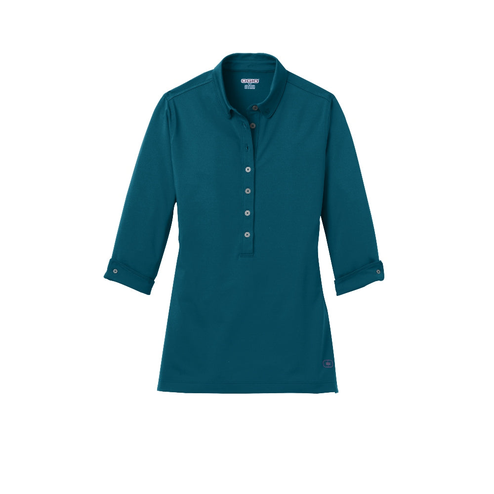 OGIO® Women’s Gauge Polo - Teal Throttle