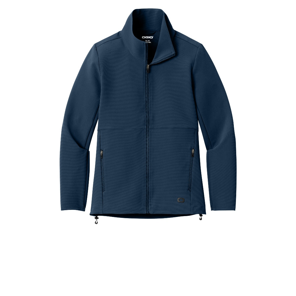 OGIO® Women’s Kinetic Soft Shell - River Blue Navy