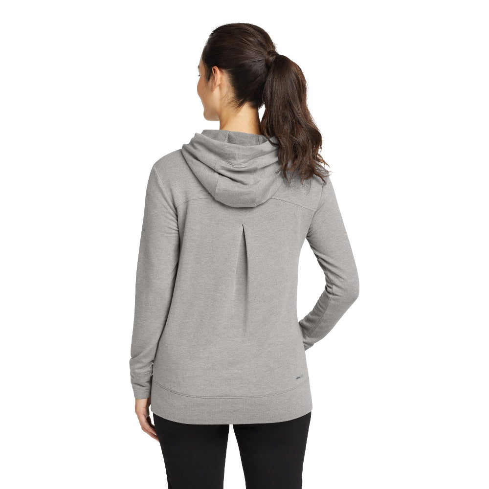 OGIO® Women's Luuma Pullover Fleece Hoodie - Petrol Heather Grey