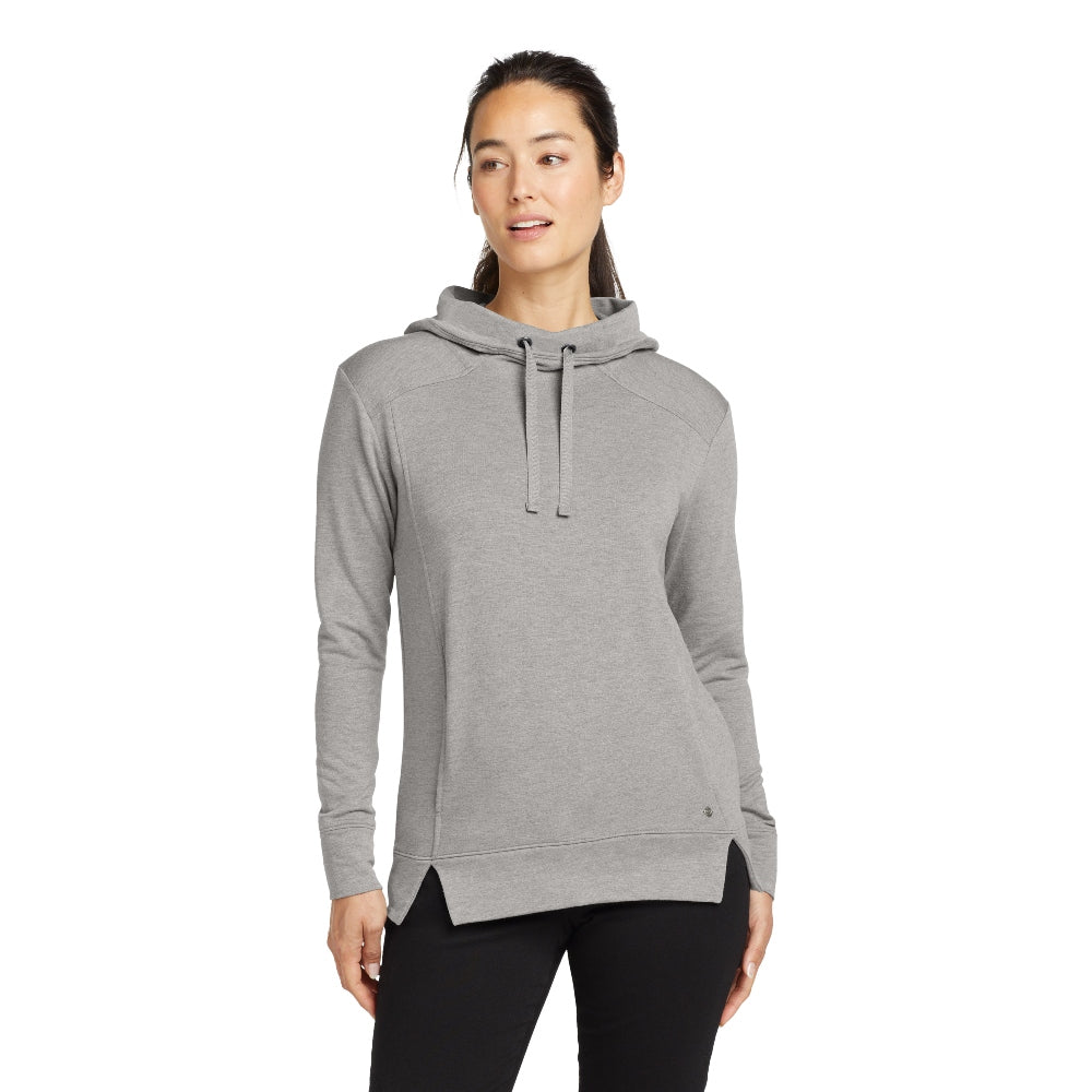 OGIO® Women's Luuma Pullover Fleece Hoodie - Petrol Heather Grey