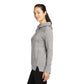 OGIO® Women's Luuma Pullover Fleece Hoodie - Petrol Heather Grey