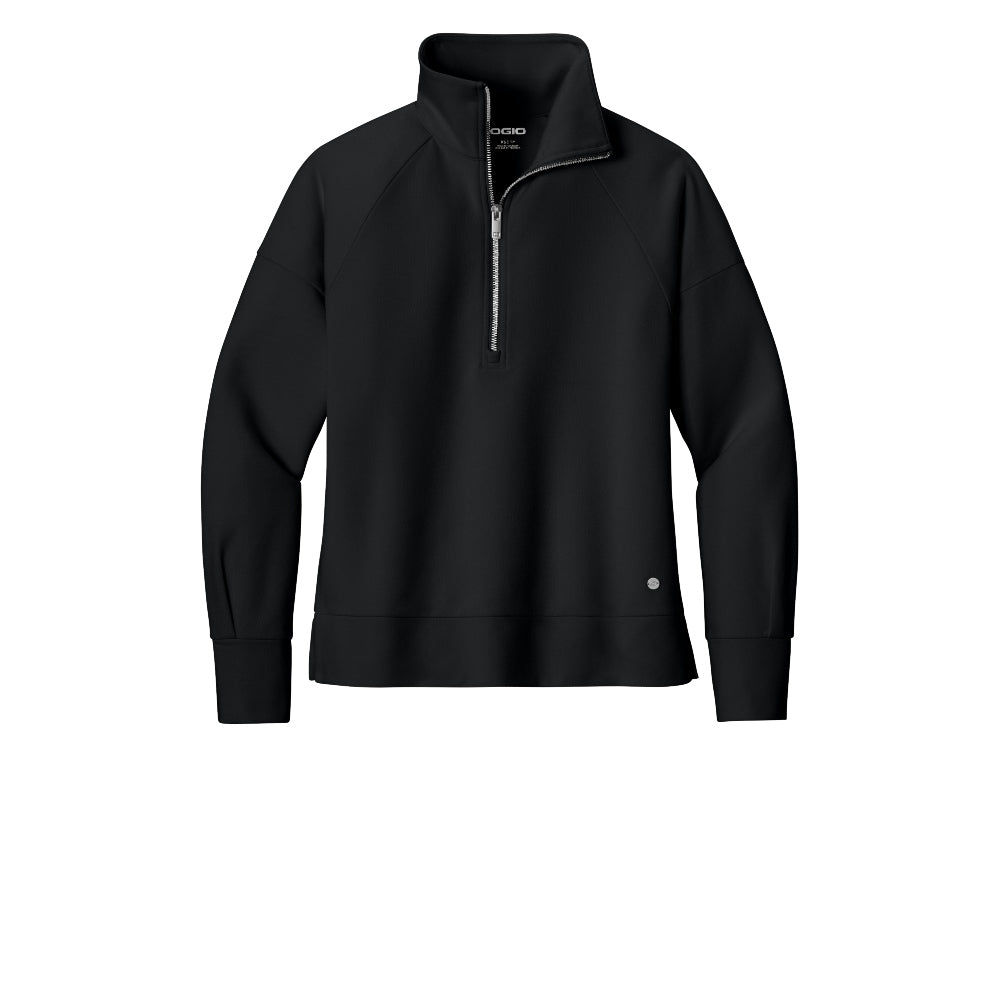 OGIO® Women’s Luuma 1/2-Zip - Blacktop
