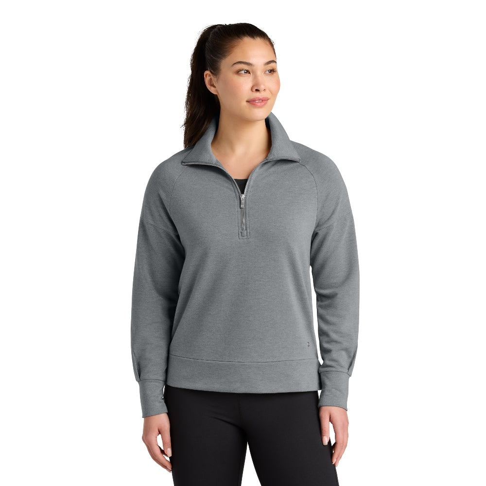 OGIO® Women’s Luuma 1/2-Zip - Petro Grey Heather