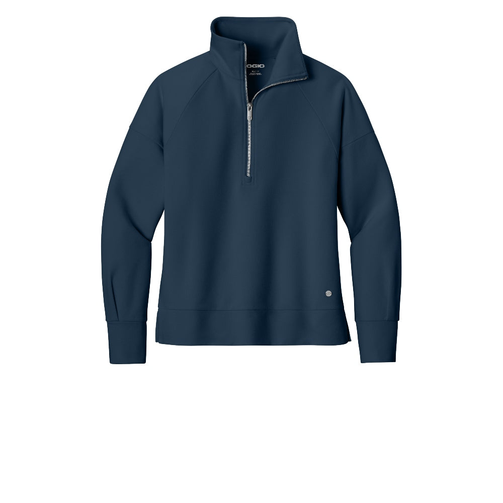 OGIO® Women’s Luuma 1/2-Zip - River Blue Navy