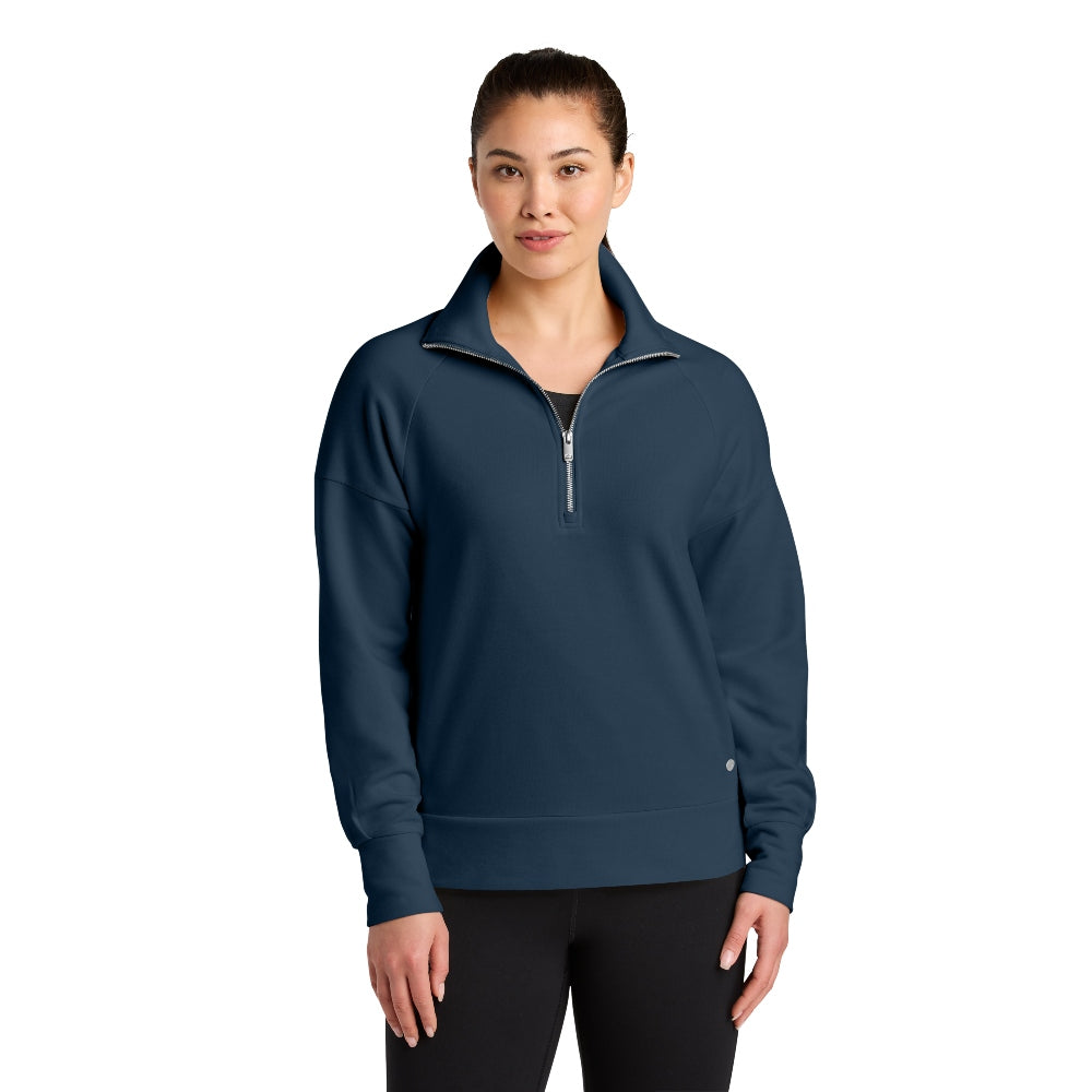 OGIO® Women’s Luuma 1/2-Zip - River Blue Navy