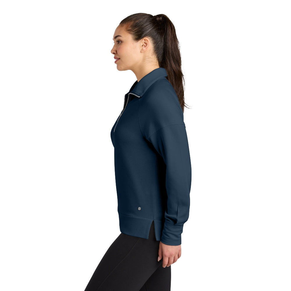 OGIO® Women’s Luuma 1/2-Zip - River Blue Navy