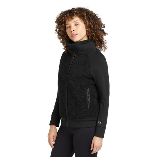 OGIO® Women's Luuma Sherpa Full-Zip - Blacktop