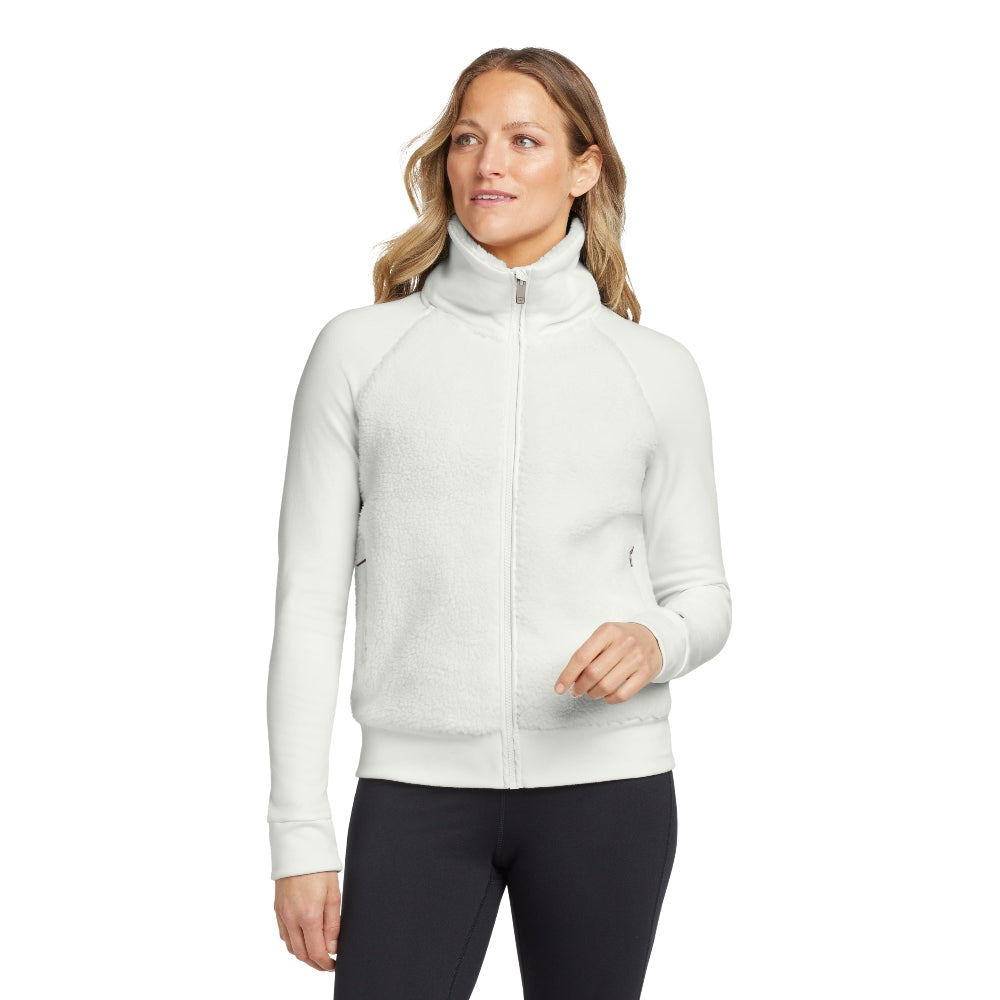 OGIO® Women's Luuma Sherpa Full-Zip - Ivory Snow
